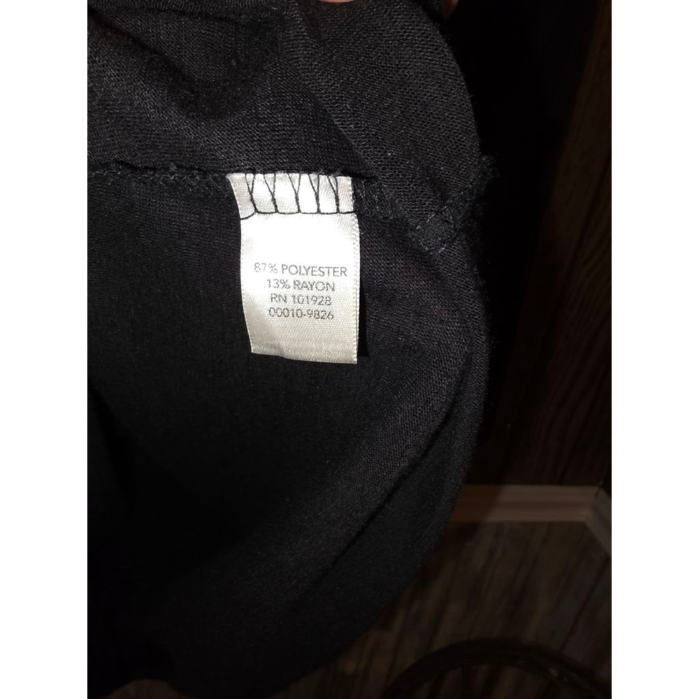 Women's Christopher & Banks Long Sleeve Tee XL Black White Graphic - Picture 5 of 5